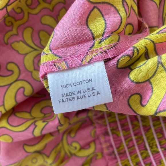 MISA JORDANA DRESS Smocked Waist Mini off the shoulder Dress Size Small - Picture 6 of 6